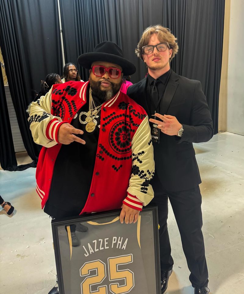 MAYO with Jazze Pha at an industry honors event
